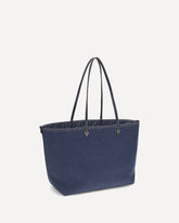 Reversible denim Tote Bag - BLUE | Base Blu