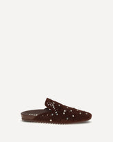 Braidy Mules Shoes - BROWN | Base Blu