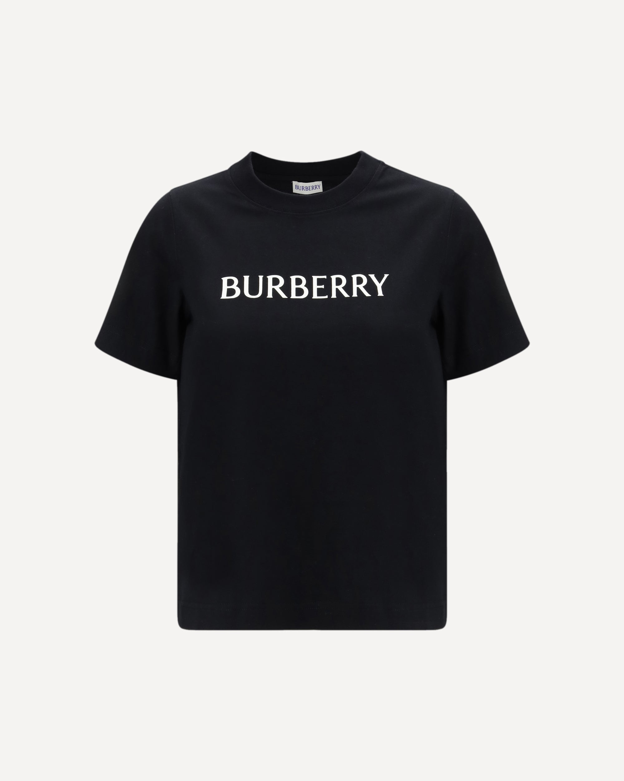 BURBERRY ブラック Tシャツ S BURBERRY Cotton logo T-shirt BLACK | Base Blu