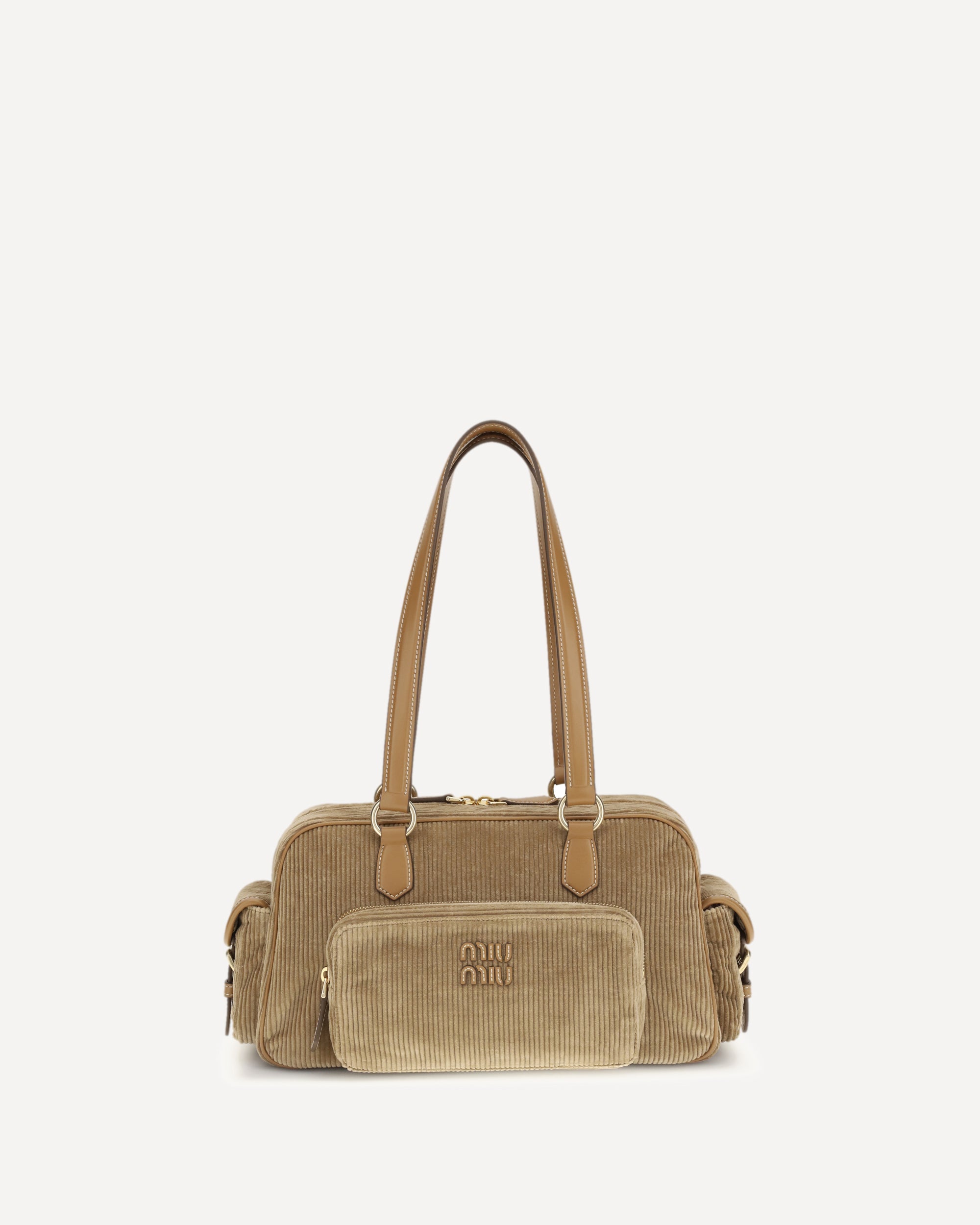 バッグ MIU MIU CORDUROY HAIR CALF TOTE HAND BAG 057817CA-4E4C-4B0A-A2EA-