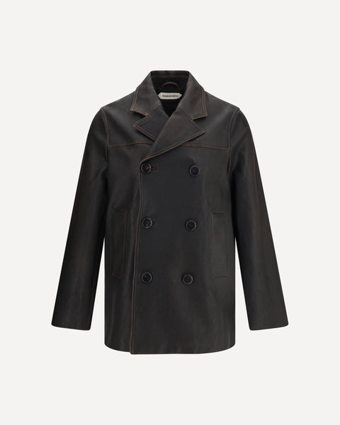 22 ファッション NAMACHEKO 22AW ALEP PEACOAT BLACK