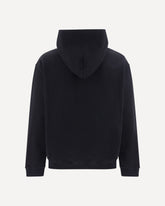 Cotton Hooded Sweatshirt - BLACK | Base Blu