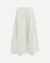 Wide midi Skirt - WHITE | Base Blu