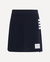 4-bar piqué mini Skirt - BLUE | Base Blu