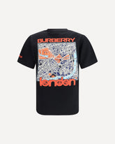 Cotton graphic T-shirt - BLACK | Base Blu