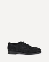Suede Lace-Ups - BLACK | Base Blu