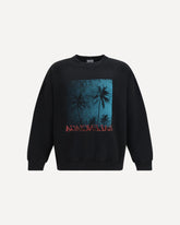 Printed cotton Sweatshirt - BLACK | Base Blu
