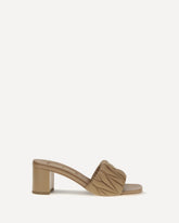 Logoed Sandals - BEIGE | Base Blu