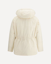 Parka in crinkle metallic - BIANCO | Base Blu
