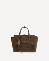 Borsa a Mano Flap media - MARRONE | Base Blu