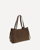 Gyoza large Shoulder Bag - BROWN | Base Blu