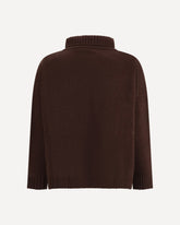 Wool turtleneck Sweater - BROWN | Base Blu