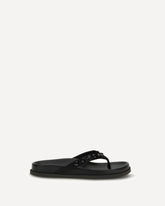 Thong Sandal with small studs - BLACK | Base Blu