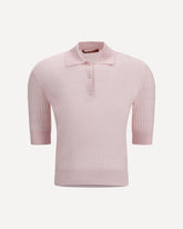 Polo Gallo in wool and silk - PINK | Base Blu