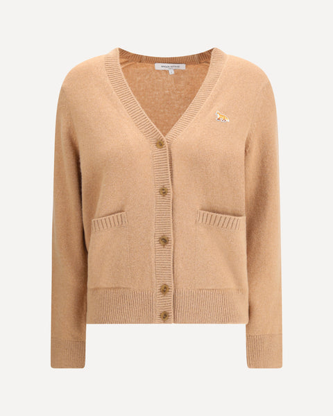 MAISON KITSUNÉ Baby Fox Cardigan BROWN | Base Blu