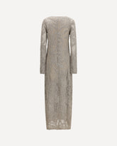 Knit sequin Dress - BEIGE | Base Blu