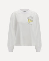 Long-Sleeve T-shirt with cherries print - WHITE | Base Blu