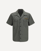Short-sleeve Shirt with chest pocket - GREY | Base Blu