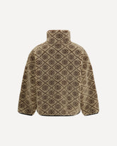 Giacca in pile con Monogram T - BEIGE | Base Blu
