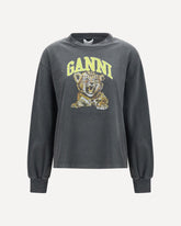 Long-sleeve tiger-print T-shirt - GREY | Base Blu