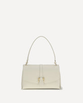 Leather Shoulder Bag - WHITE | Base Blu