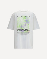 Printed cotton T-shirt - WHITE | Base Blu