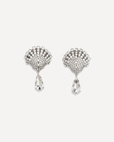 Crystal drop Earrings - SILVER | Base Blu