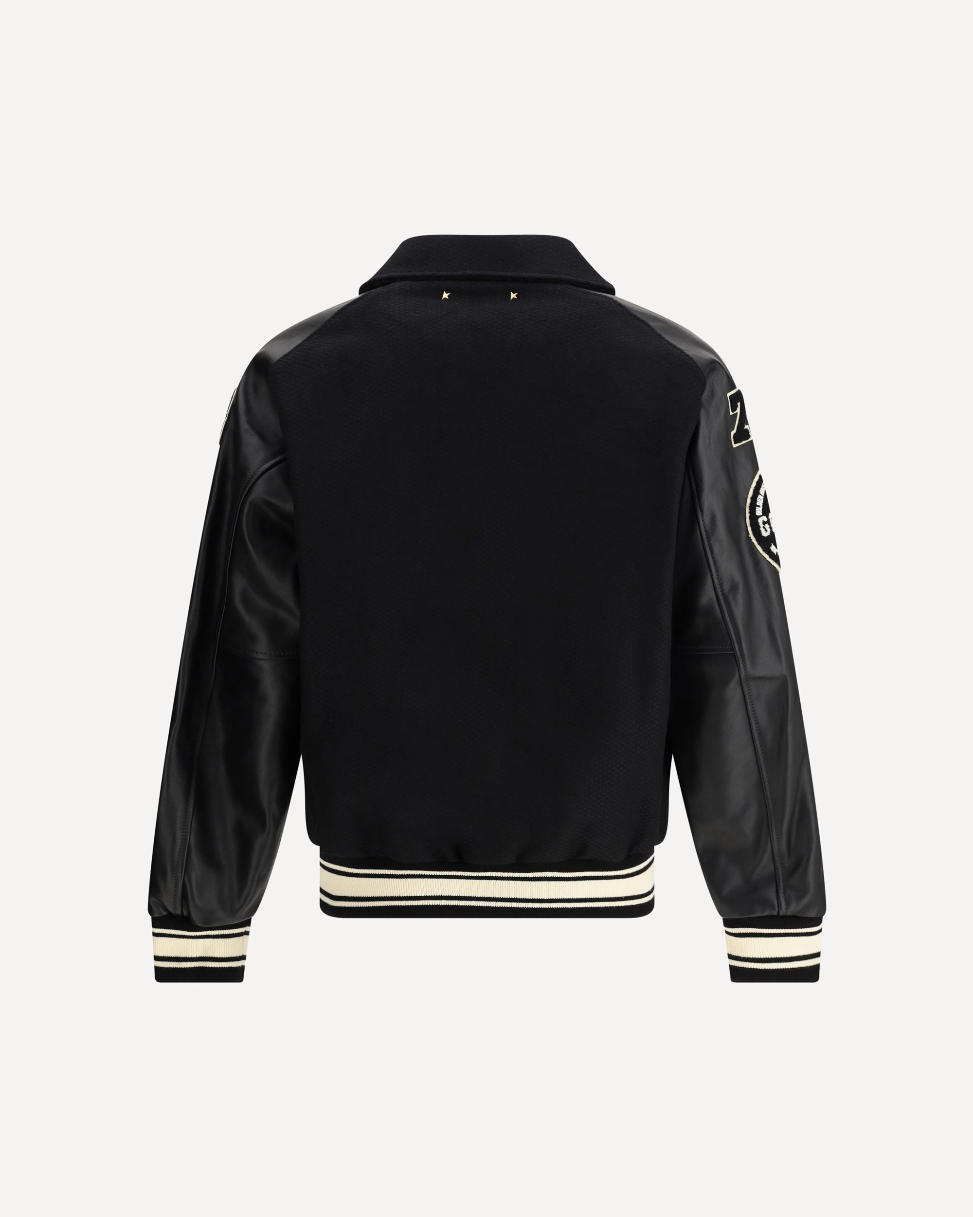 GOLDEN GOOSE Bomber Jacket in wool BLACK | Base Blu
