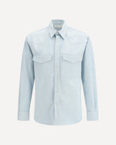 Camicia in denim Western  - AZZURRO | Base Blu