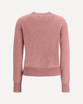 Classic cashmere crew-neck Cardigan n°300 little 2 - PINK | Base Blu
