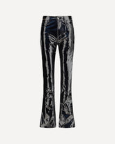 Straight Fit Vinyl Pants - BLACK | Base Blu