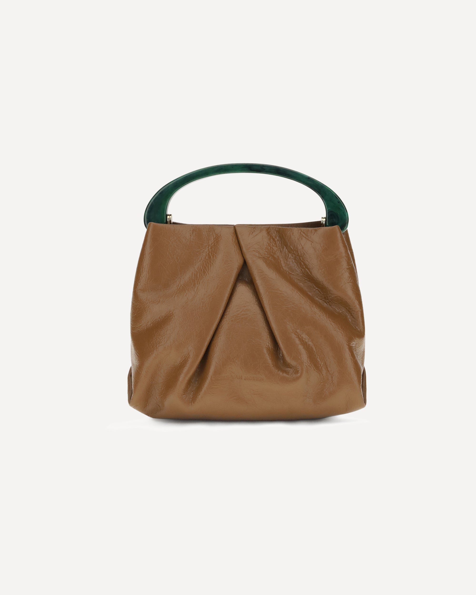 DRIES VAN NOTEN Leather Handbag BROWN | Base Blu