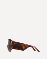 Occhiali da Sole Half Bombé - MARRONE | Base Blu