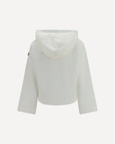Felpa con Cappuccio in misto cotone - BIANCO | Base Blu