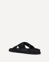 Sandali in pelle - NERO | Base Blu