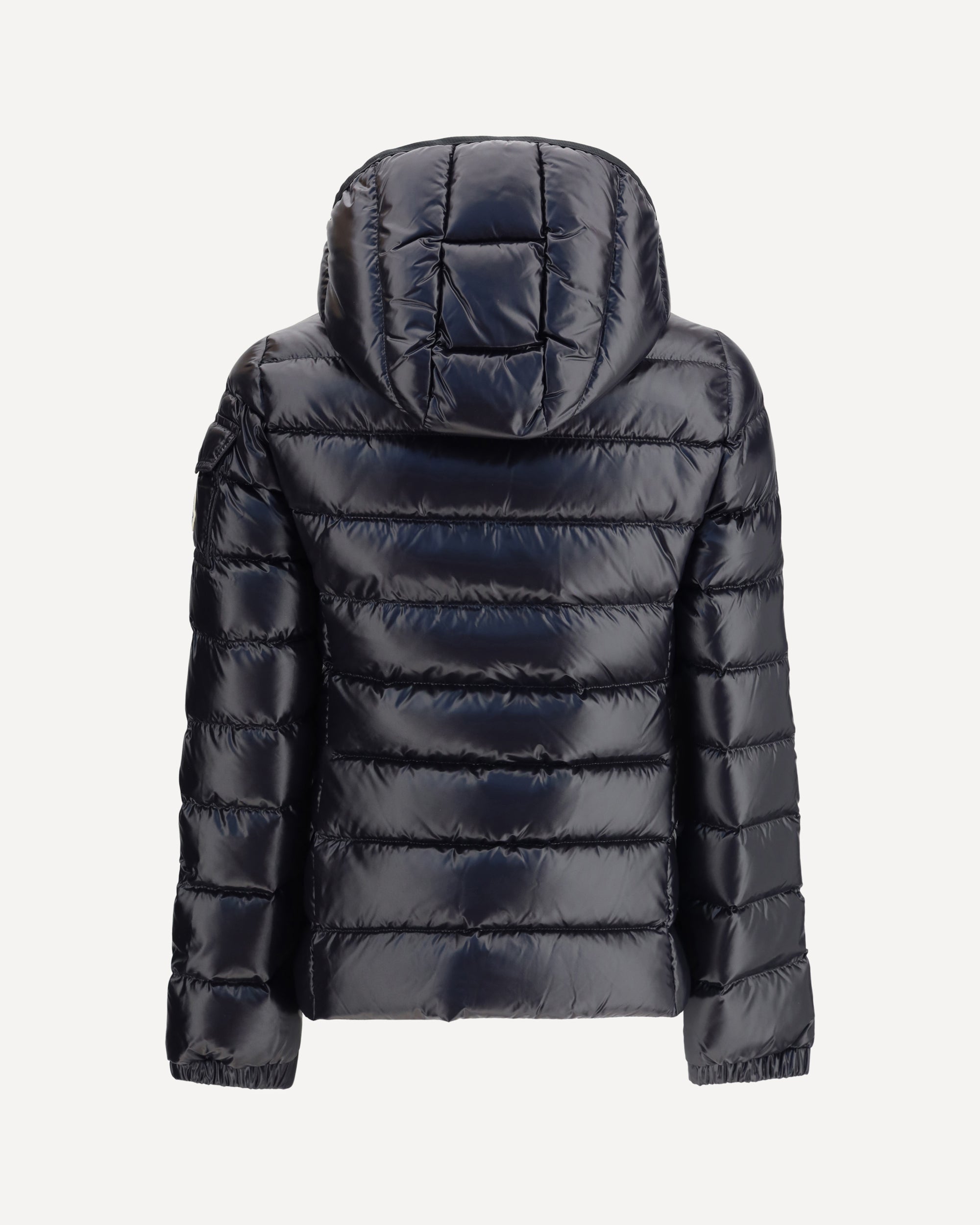MONCLER Bady hooded short Down Jacket BLACK | Base Blu