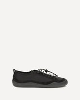 Leather and fabric Sneakers - BLACK | Base Blu
