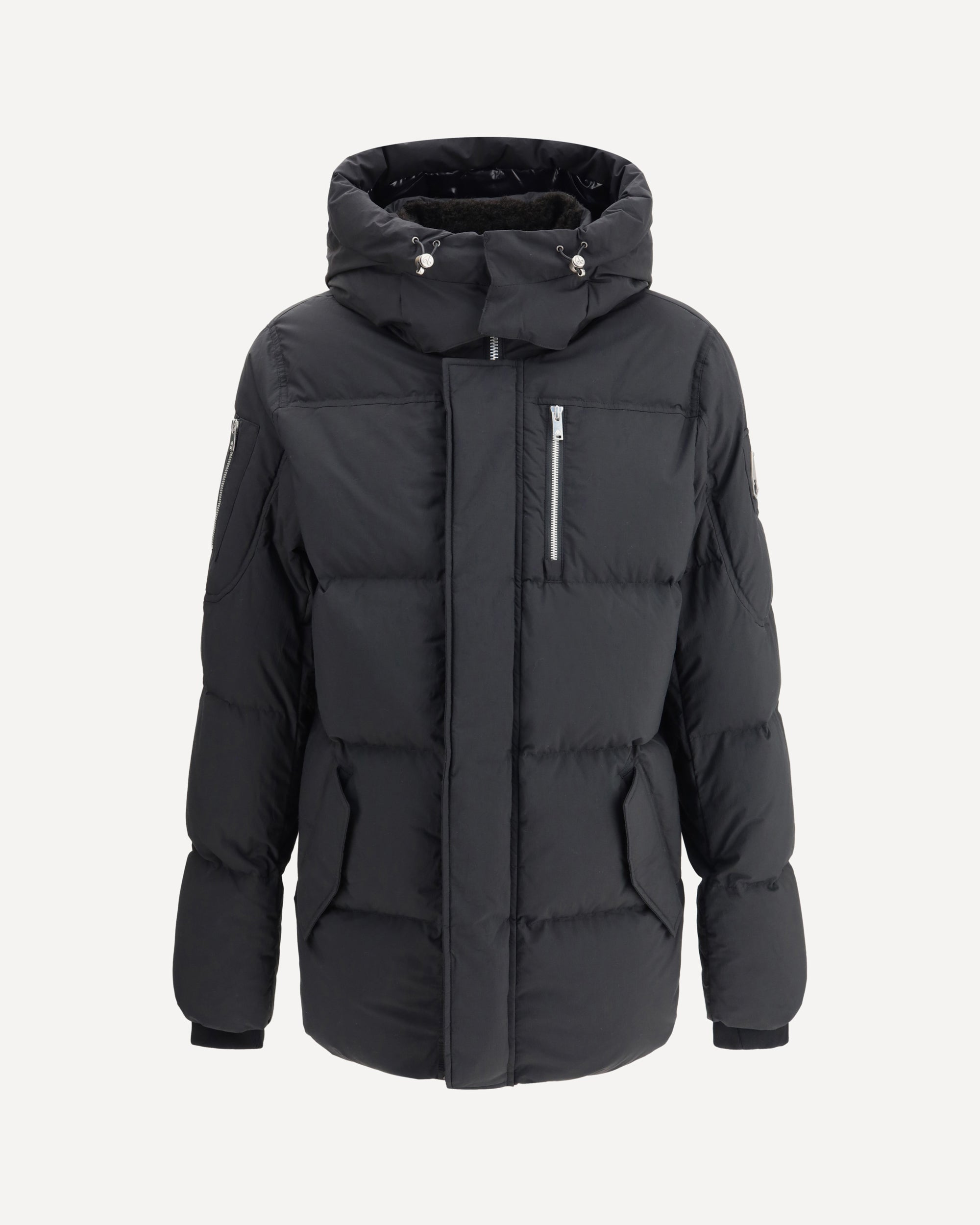 MOOSE KNUCKLES Everest 3q Down Jacket BLACK | Base Blu