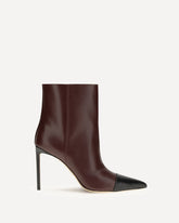 Two-tone Ankle Boots - BORDEAUX | Base Blu
