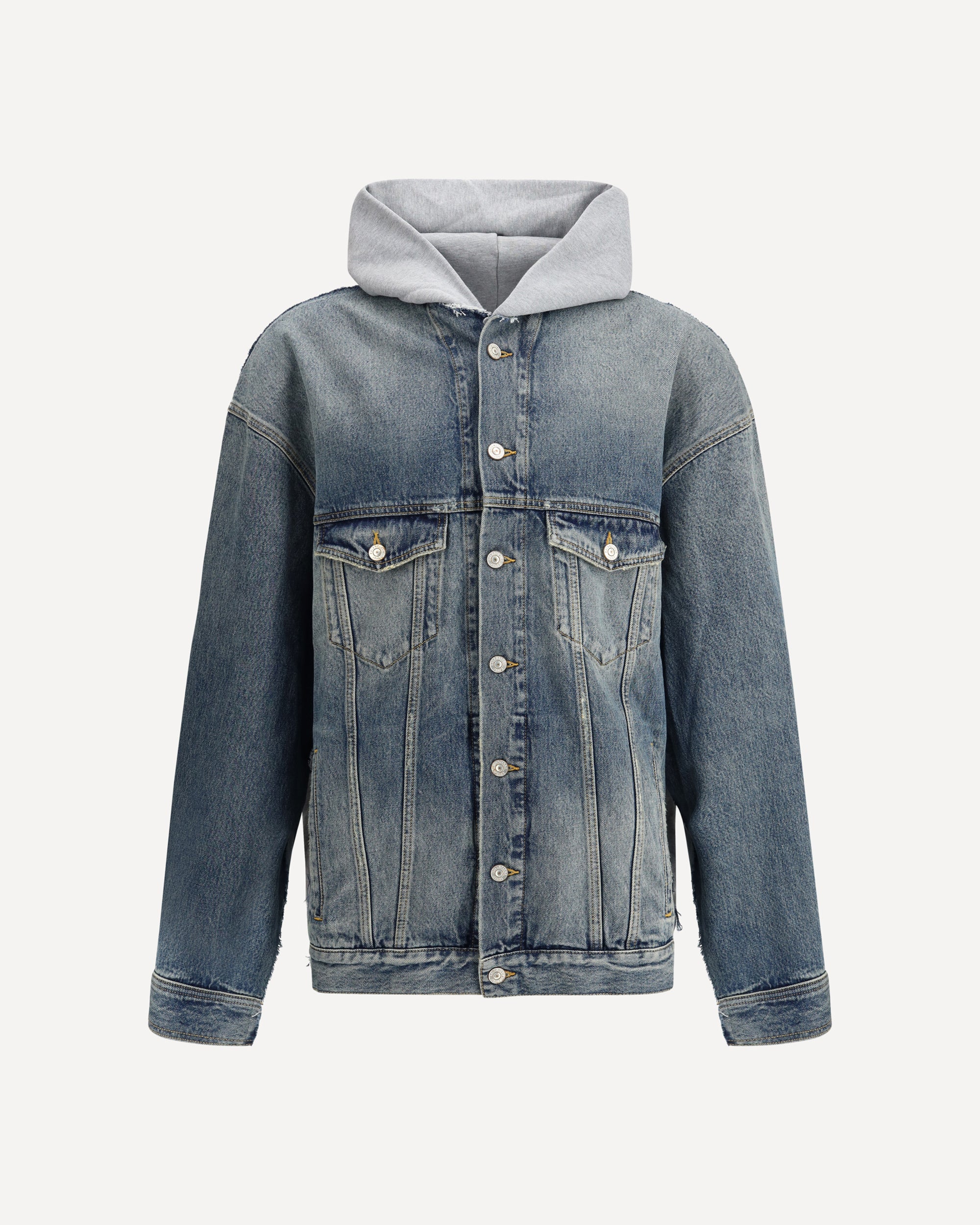 BALENCIAGA Paneled design Denim Jacket BLUE | Base Blu