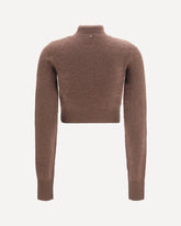 Agio cashmere Top - BROWN | Base Blu