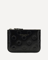 Coin Purse with embossed polka dot print - BLACK | Base Blu