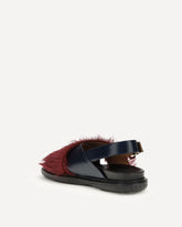 Fur-lined Fussbett Sandals - MULTICOLOUR | Base Blu