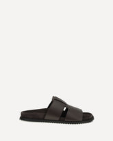 Leather Sandals - BROWN | Base Blu
