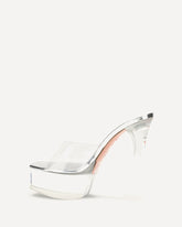 Dalida Plateau Sandals - SILVER | Base Blu