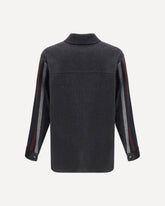 Wool and cashmere Overshirt - GREY | Base Blu