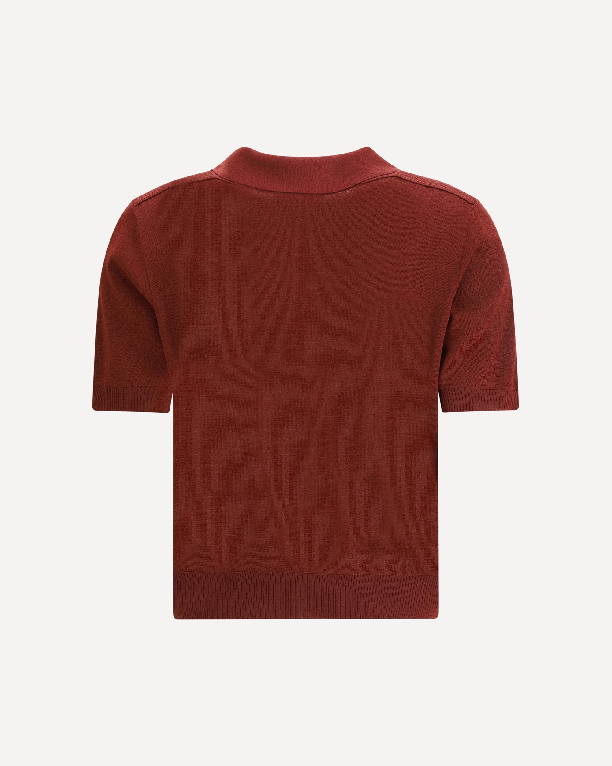 BURBERRY Wool Polo Shir BORDEAUX | Base Blu