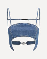 Top Moon in denim - BLU | Base Blu