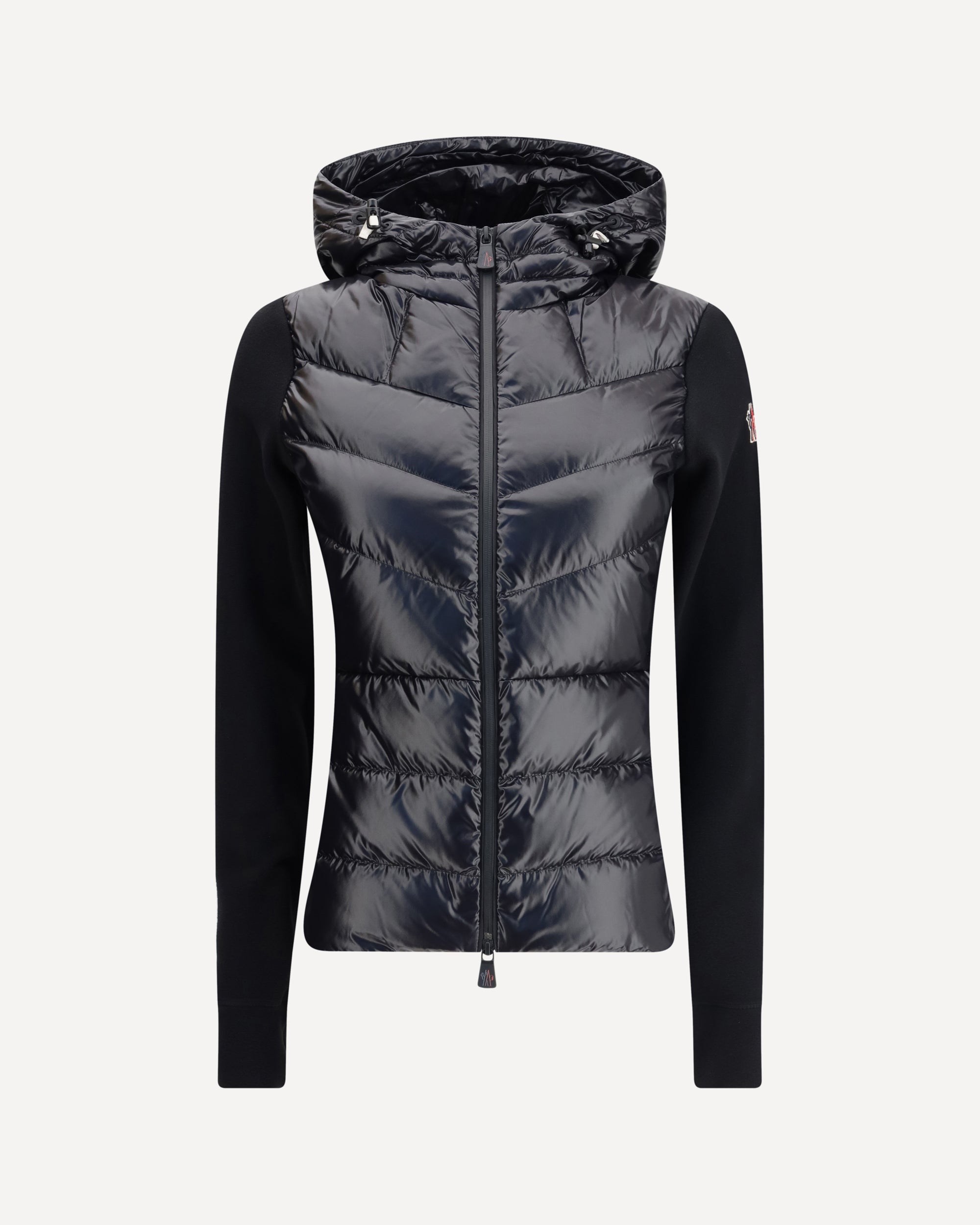 MONCLER GRENOBLE Jacket with sleeves in contrast BLACK
