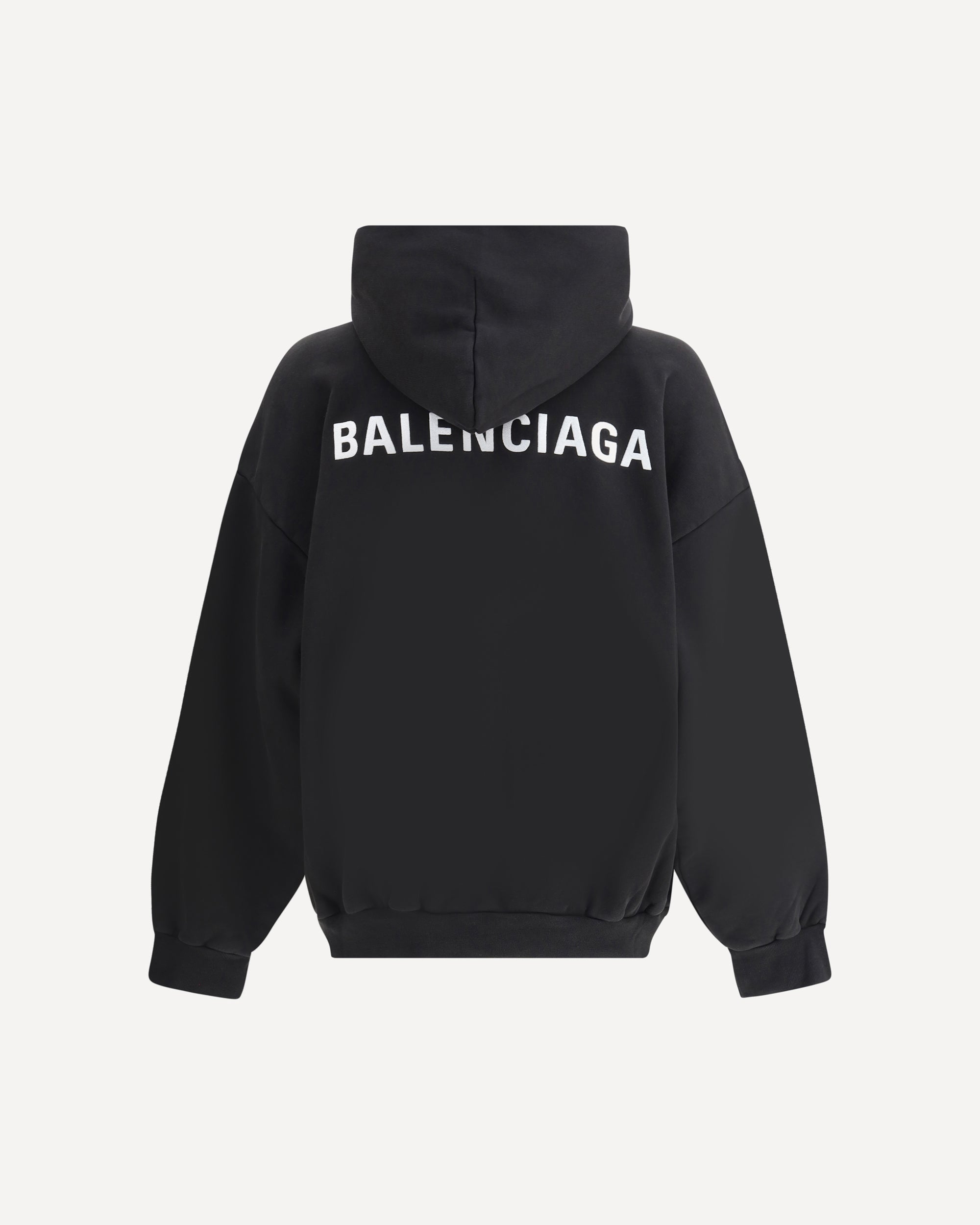 田中BALENCIAGA ロゴスウェットパーカー ブラックXL BALENCIAGA Logoed Hoodie BLACK | Base Blu
